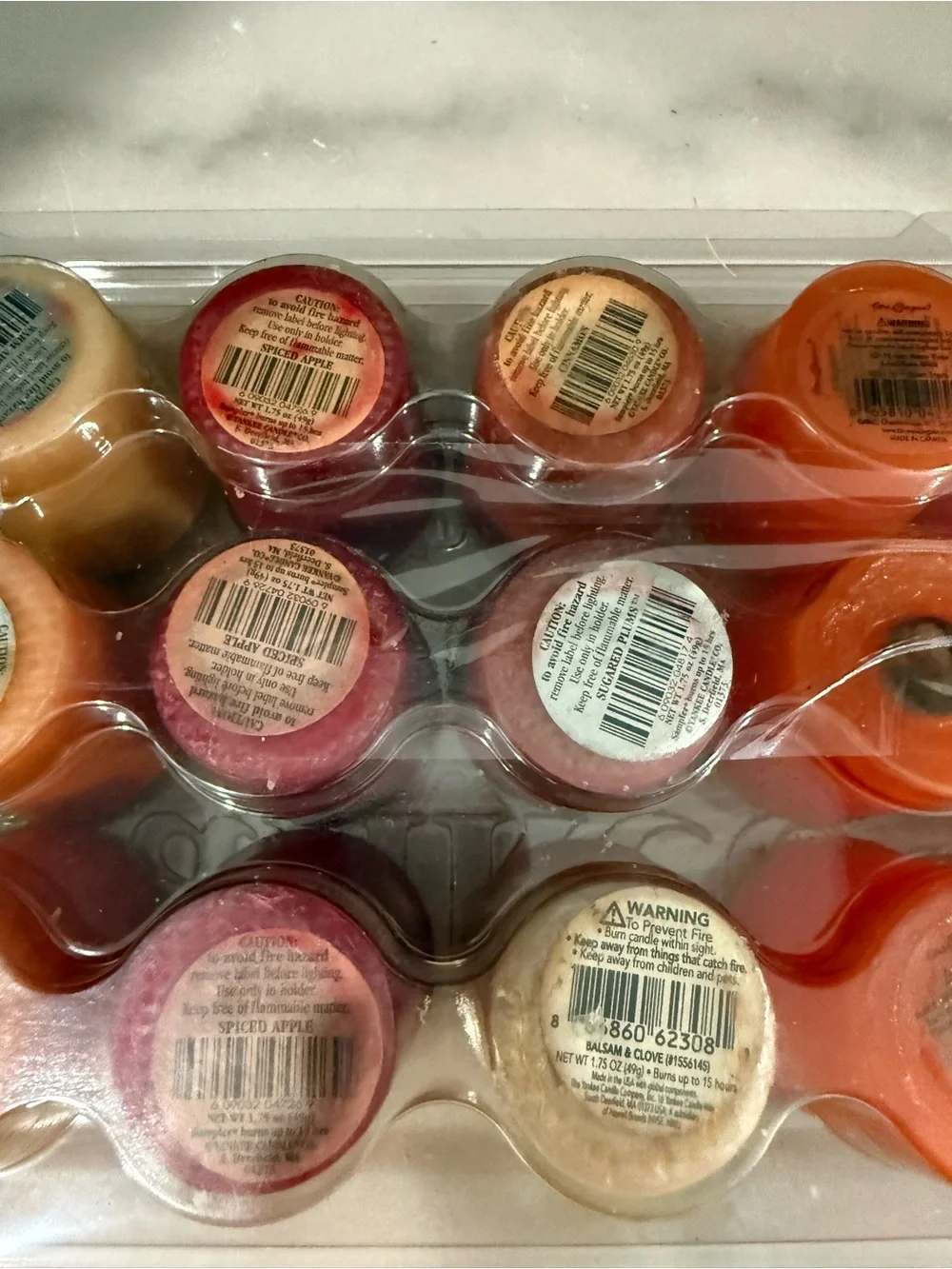 Lot of 18 Vintage Assorted Yankee Candle Votive Sampler 1.75oz  in Case